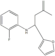 2-fluoro-N-[1-(2-furyl)-3-methyl-3-butenyl]aniline Structure