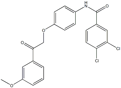 700849-14-5 3,4-dichloro-N-{4-[2-(3-methoxyphenyl)-2-oxoethoxy]phenyl}benzamide