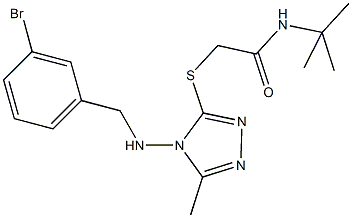 700851-49-6 2-({4-[(3-bromobenzyl)amino]-5-methyl-4H-1,2,4-triazol-3-yl}sulfanyl)-N-(tert-butyl)acetamide