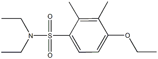 4-ethoxy-N,N-diethyl-2,3-dimethylbenzenesulfonamide Struktur