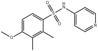 4-methoxy-2,3-dimethyl-N-(4-pyridinyl)benzenesulfonamide 化学構造式