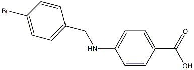 4-[(4-bromobenzyl)amino]benzoic acid Struktur