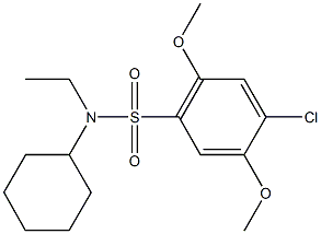 4-chloro-N-cyclohexyl-N-ethyl-2,5-dimethoxybenzenesulfonamide|