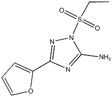 1-(ethylsulfonyl)-3-(2-furyl)-1H-1,2,4-triazol-5-amine,700860-13-5,结构式
