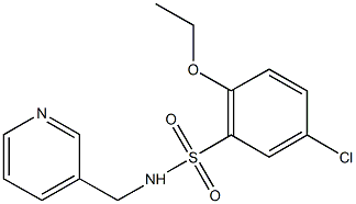5-chloro-2-ethoxy-N-(3-pyridinylmethyl)benzenesulfonamide Struktur