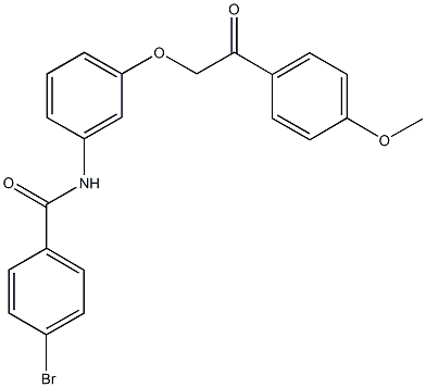 4-bromo-N-{3-[2-(4-methoxyphenyl)-2-oxoethoxy]phenyl}benzamide Structure