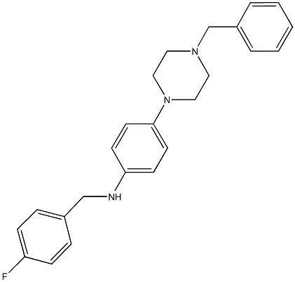 N-[4-(4-benzyl-1-piperazinyl)phenyl]-N-(4-fluorobenzyl)amine,700861-44-5,结构式