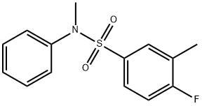 4-fluoro-N,3-dimethyl-N-phenylbenzenesulfonamide 结构式