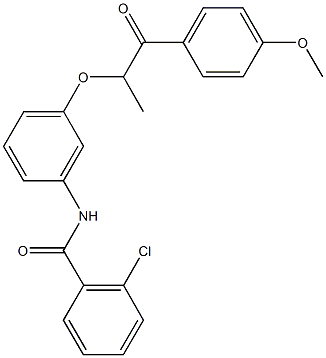 701218-52-2 2-chloro-N-{3-[2-(4-methoxyphenyl)-1-methyl-2-oxoethoxy]phenyl}benzamide