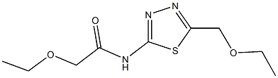 2-ethoxy-N-[5-(ethoxymethyl)-1,3,4-thiadiazol-2-yl]acetamide,701221-61-6,结构式