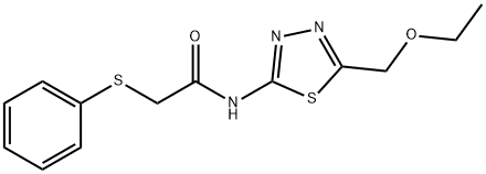 N-[5-(ethoxymethyl)-1,3,4-thiadiazol-2-yl]-2-(phenylsulfanyl)acetamide|