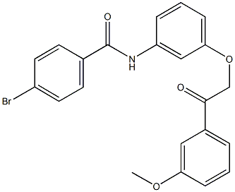 4-bromo-N-{3-[2-(3-methoxyphenyl)-2-oxoethoxy]phenyl}benzamide Structure