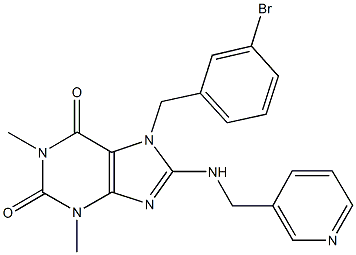 7-(3-bromobenzyl)-1,3-dimethyl-8-[(3-pyridinylmethyl)amino]-3,7-dihydro-1H-purine-2,6-dione|