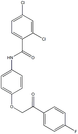 2,4-dichloro-N-{4-[2-(4-fluorophenyl)-2-oxoethoxy]phenyl}benzamide,701224-69-3,结构式