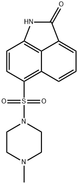 6-[(4-methyl-1-piperazinyl)sulfonyl]benzo[cd]indol-2(1H)-one Struktur