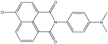 6-chloro-2-[4-(dimethylamino)phenyl]-1H-benzo[de]isoquinoline-1,3(2H)-dione 结构式