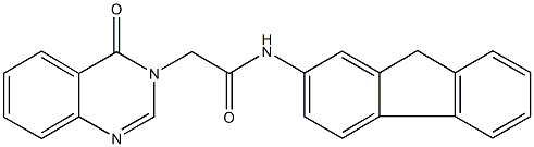 N-(9H-fluoren-2-yl)-2-(4-oxo-3(4H)-quinazolinyl)acetamide|