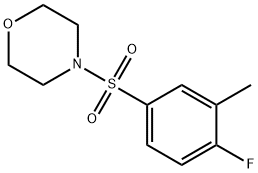 4-[(4-fluoro-3-methylphenyl)sulfonyl]morpholine Structure