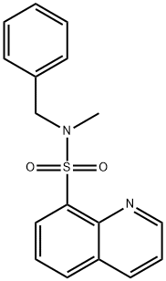 N-benzyl-N-methyl-8-quinolinesulfonamide Struktur