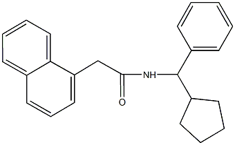 N-[cyclopentyl(phenyl)methyl]-2-(1-naphthyl)acetamide,701240-61-1,结构式