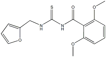 N-(2,6-dimethoxybenzoyl)-N'-(2-furylmethyl)thiourea,701246-55-1,结构式