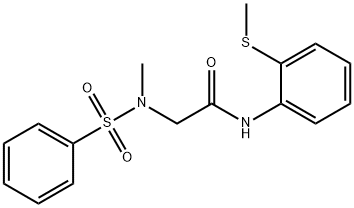 701246-65-3 2-[methyl(phenylsulfonyl)amino]-N-[2-(methylsulfanyl)phenyl]acetamide