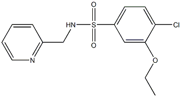 4-chloro-3-ethoxy-N-(2-pyridinylmethyl)benzenesulfonamide Structure
