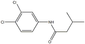 N-(3,4-dichlorophenyl)-3-methylbutanamide,7017-11-0,结构式