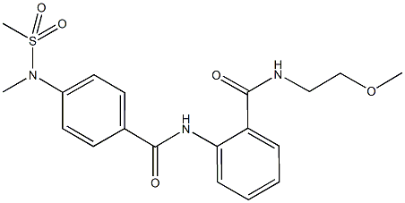 701924-40-5 N-(2-methoxyethyl)-2-({4-[methyl(methylsulfonyl)amino]benzoyl}amino)benzamide