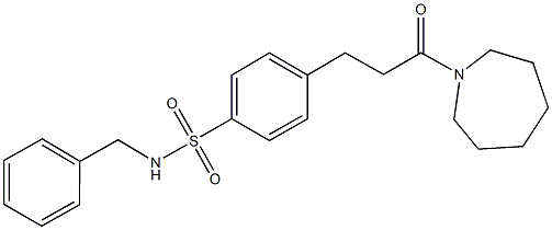 701927-01-7 4-[3-(1-azepanyl)-3-oxopropyl]-N-benzylbenzenesulfonamide