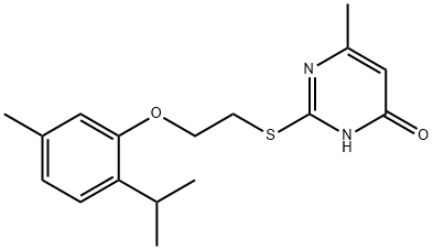 2-{[2-(2-isopropyl-5-methylphenoxy)ethyl]sulfanyl}-6-methyl-4(1H)-pyrimidinone|