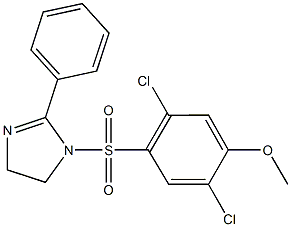 2,5-dichloro-4-[(2-phenyl-4,5-dihydro-1H-imidazol-1-yl)sulfonyl]phenyl methyl ether|