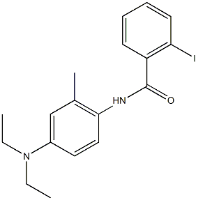 N-[4-(diethylamino)-2-methylphenyl]-2-iodobenzamide Structure