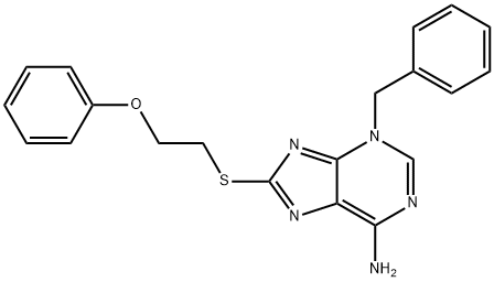 3-benzyl-8-[(2-phenoxyethyl)sulfanyl]-3H-purin-6-ylamine Structure