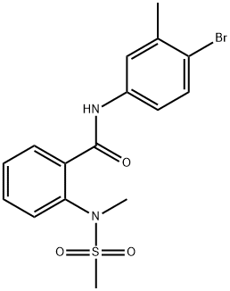 701968-30-1 N-(4-bromo-3-methylphenyl)-2-[methyl(methylsulfonyl)amino]benzamide