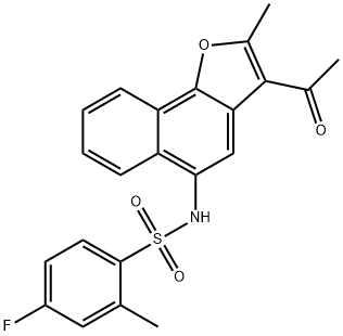 N-(3-acetyl-2-methylnaphtho[1,2-b]furan-5-yl)-4-fluoro-2-methylbenzenesulfonamide|