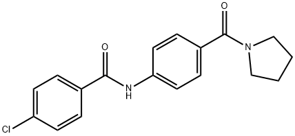 70204-83-0 4-chloro-N-[4-(1-pyrrolidinylcarbonyl)phenyl]benzamide