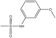 N-(3-methoxyphenyl)methanesulfonamide Structure