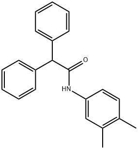 N-(3,4-dimethylphenyl)-2,2-diphenylacetamide Structure