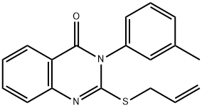 2-(allylsulfanyl)-3-(3-methylphenyl)-4(3H)-quinazolinone,70335-68-1,结构式