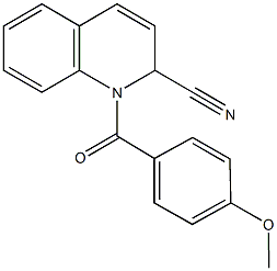 1-(4-methoxybenzoyl)-1,2-dihydro-2-quinolinecarbonitrile Structure