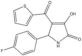 5-(4-fluorophenyl)-3-hydroxy-4-(2-thienylcarbonyl)-1,5-dihydro-2H-pyrrol-2-one|