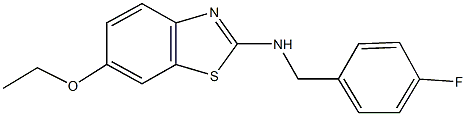 N-(6-ethoxy-1,3-benzothiazol-2-yl)-N-(4-fluorobenzyl)amine Structure