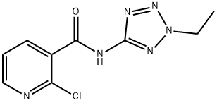 2-chloro-N-(2-ethyl-2H-tetraazol-5-yl)nicotinamide,704875-41-2,结构式