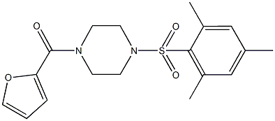 1-(2-furoyl)-4-(mesitylsulfonyl)piperazine,706771-89-3,结构式