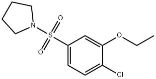 2-chloro-5-(1-pyrrolidinylsulfonyl)phenyl ethyl ether,706773-90-2,结构式