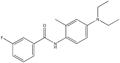 N-[4-(diethylamino)-2-methylphenyl]-3-fluorobenzamide Struktur