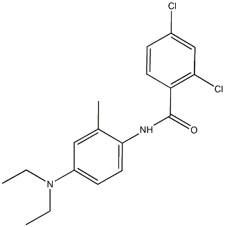 2,4-dichloro-N-[4-(diethylamino)-2-methylphenyl]benzamide Struktur