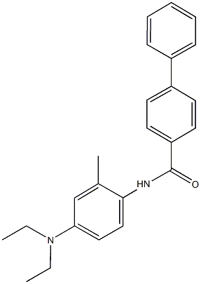 N-[4-(diethylamino)-2-methylphenyl][1,1'-biphenyl]-4-carboxamide 化学構造式