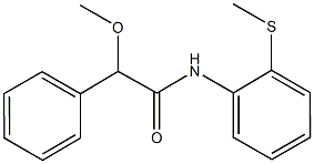 2-methoxy-N-[2-(methylsulfanyl)phenyl]-2-phenylacetamide,708230-13-1,结构式